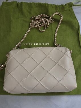 Tory Burch - Fleming Small Crossbody Bag in Vanilla Soft Serve